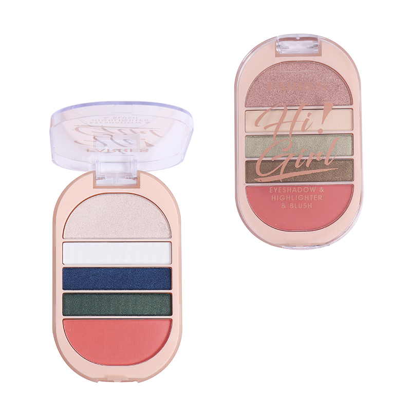 Hi! Girl Eyeshadow & Highlighter & Blush компакт-палитра для лица и глаз