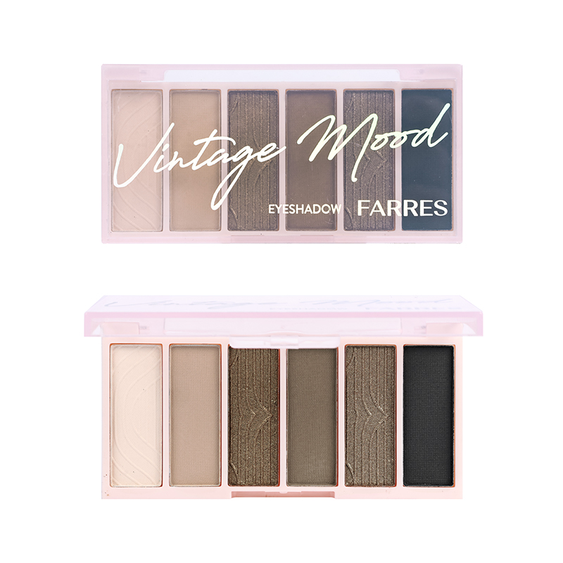 Vintage Mood Eyeshadow коричневая палитра для дымчатого макияжа